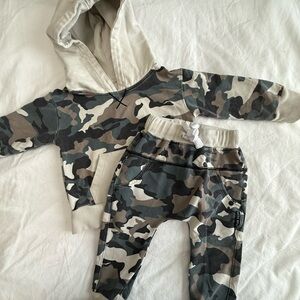 Little Bipsy Camouflage Hoodie and Jogger Set